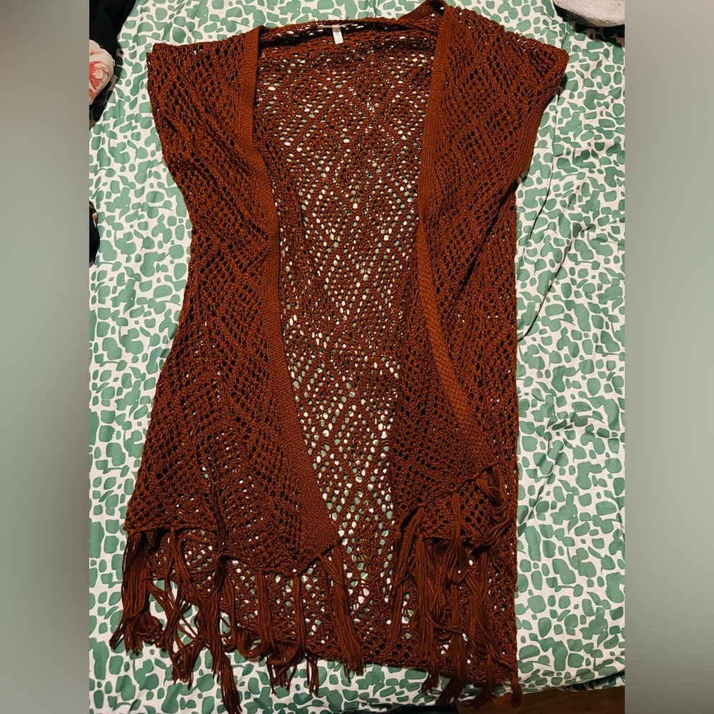 Maurices boho short sleeve cardigan